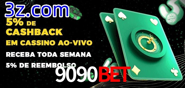 Promoções do cassino ao Vivo 9090BET